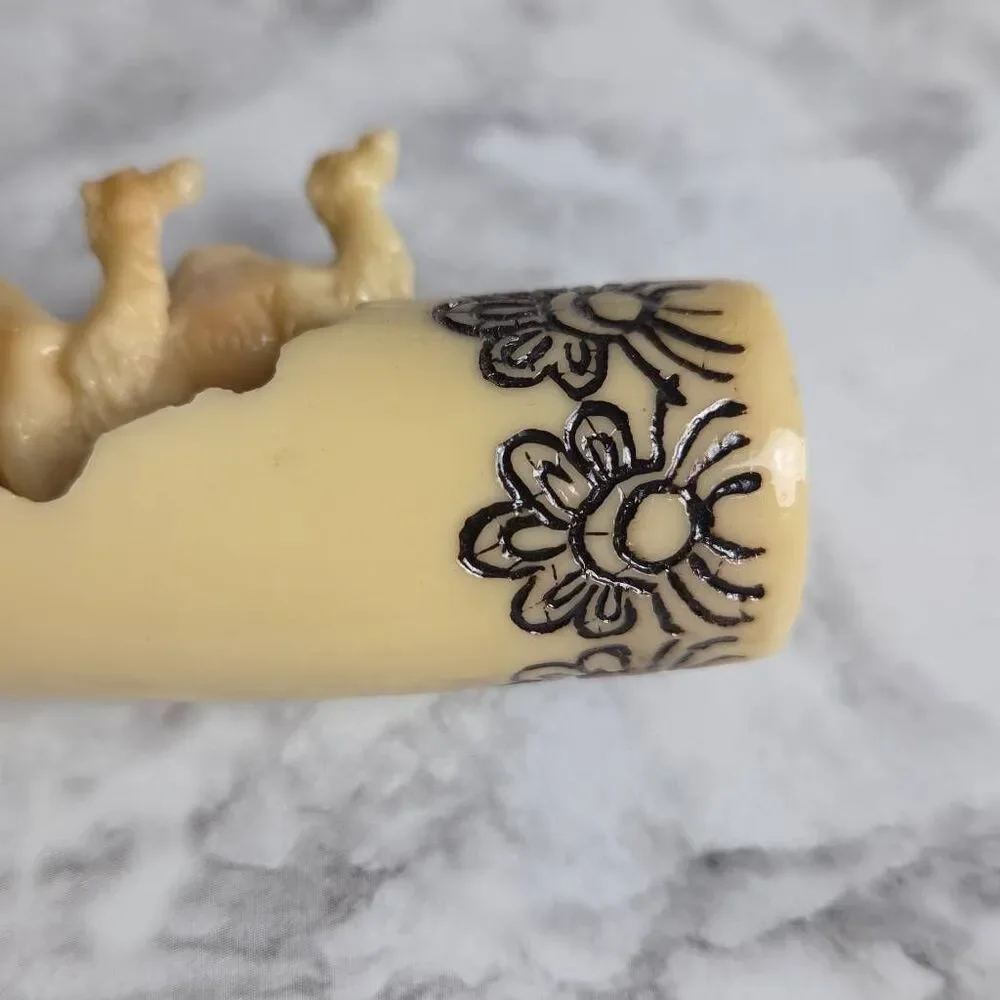 Faux‎ Ivory Camel Carving Decor